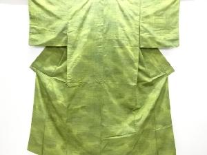 アンティーク　雲模様手織り紬着物